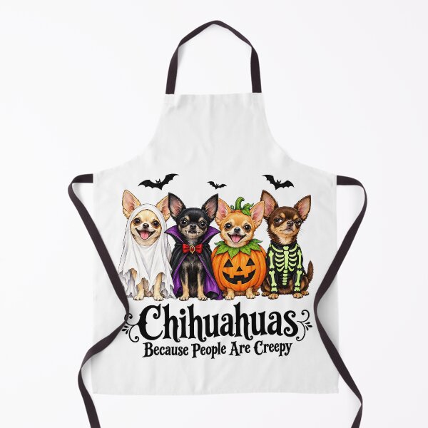 Item preview, Chihuahua People Are Creepy Halloween Dracula Ghost Skeleton Pumpkin Dogs designed and sold by elisarasada.