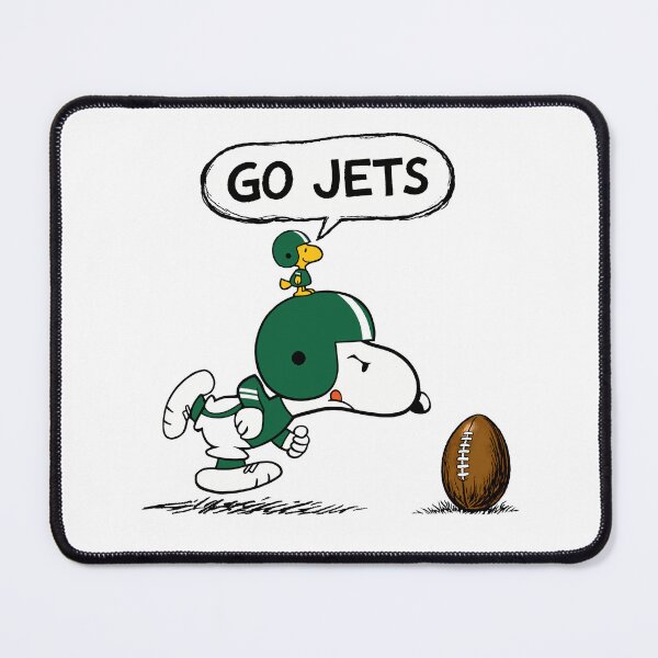 Item preview, Snoopy & Woodstock New York Jets Football Retro F758 designed and sold by GLUVY-THEME.