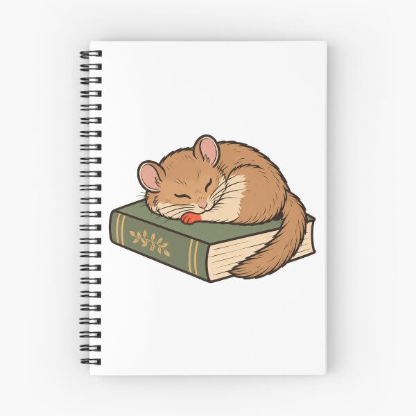 Item preview, Cozy Study Room Sleeping Dormouse Illustration designed and sold by bosamji.
