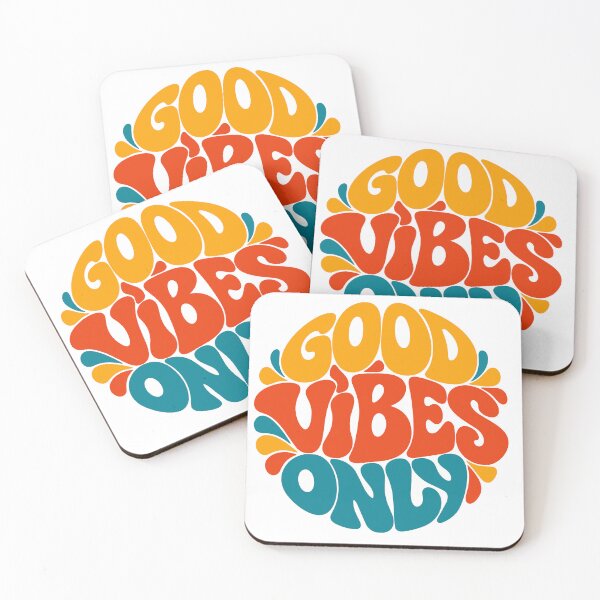 Item preview, Good Vibes Only - Retro Psychedelic Typography designed and sold by DesignGraphica.