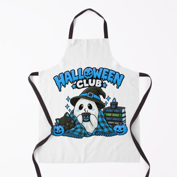 Item preview, Introvert Halloween Club – Cozy Ghost, Witch Hat & Black Cat Halloween designed and sold by Shahrukh Ali.