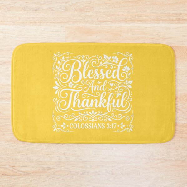 Item preview, Blessed and Thankful Colossians 3:17 Bible Verse designed and sold by LilSeashell.