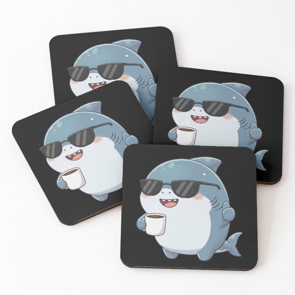 Item preview, Cool Coffee Shark designed and sold by Nature's Chibis.