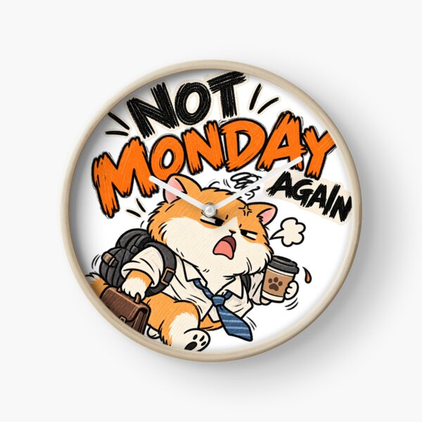 Item preview, Funny Corgi Monday Mood – Not Monday Again designed and sold by Moonya26.