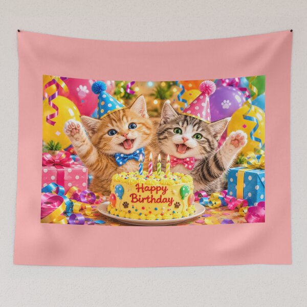 Item preview, Cute Kittens Birthday Celebration designed and sold by MagicCrystal.