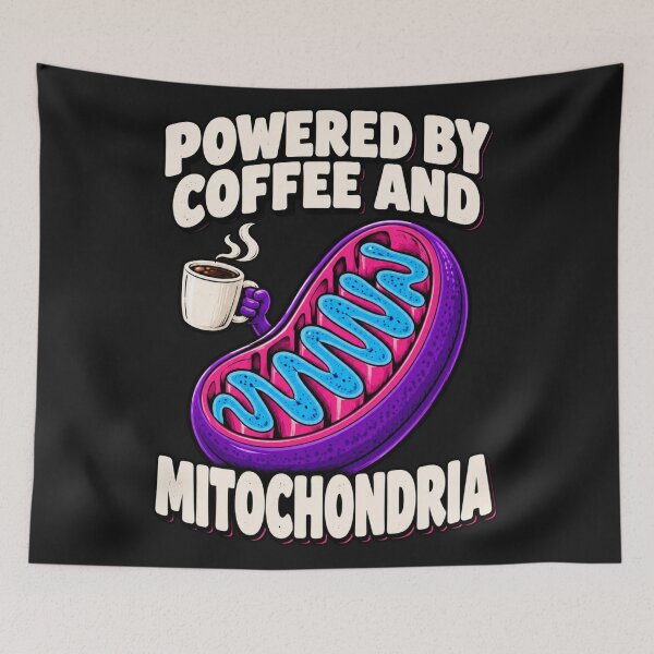 Item preview, Powered By Coffee And Mitochondria designed and sold by Castielalger.
