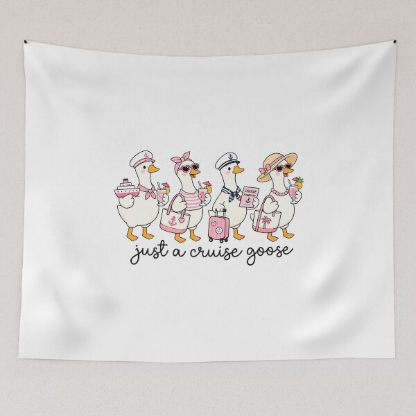 Item preview, Cute Cruise Goose Vacation Crew Illustration designed and sold by MelBarrerahh.