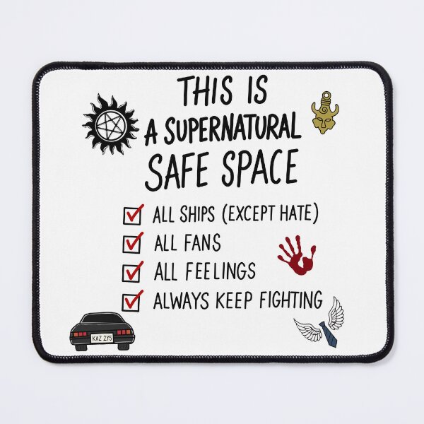 Item preview, Supernatural Safe Space designed and sold by TineHunterArt.