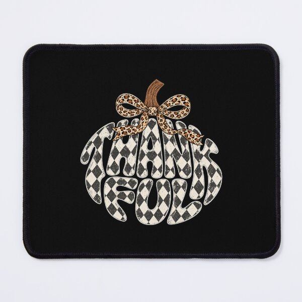 Item preview, Thankful Checkered Pumpkin Bow Autumn Design designed and sold by MelBarrerahh.