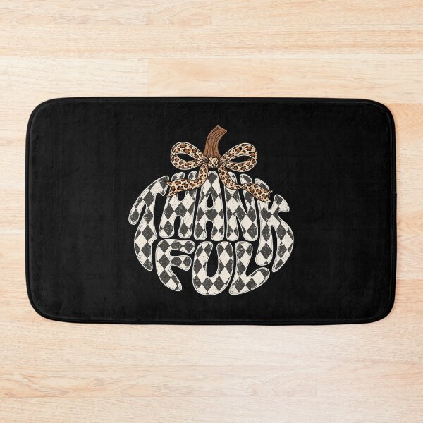 Item preview, Thankful Checkered Pumpkin Bow Autumn Design designed and sold by MelBarrerahh.