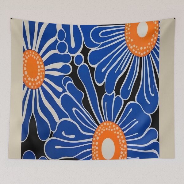 Item preview, Yayoi Kusama - Blue Flowers designed and sold by marbelelunar.