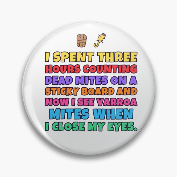 Item preview, Counting Varroa Mites – Funny Beekeeper Sticky Board Humour designed and sold by TribeGlyph.
