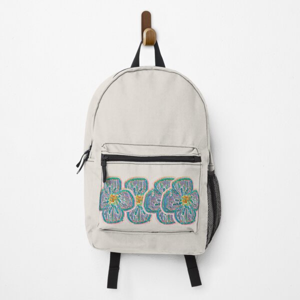 Item preview, Beaded Mosaic Flower Border - Teal and Pink Floral Band designed and sold by BalkanBloomArt.