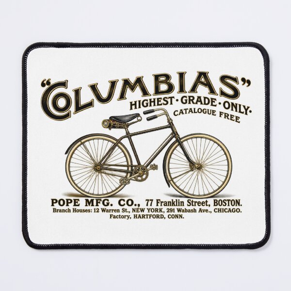 Item preview, Vintage Bicycle Wall Art, Columbia Bicycle Advertisement, Antique Cycling Poster Print designed and sold by RickE.