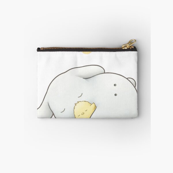 Item preview, Cute Bunny and Chick Sleeping Under Moon and Stars Kawaii Sticker designed and sold by xiaoxiaochibi.