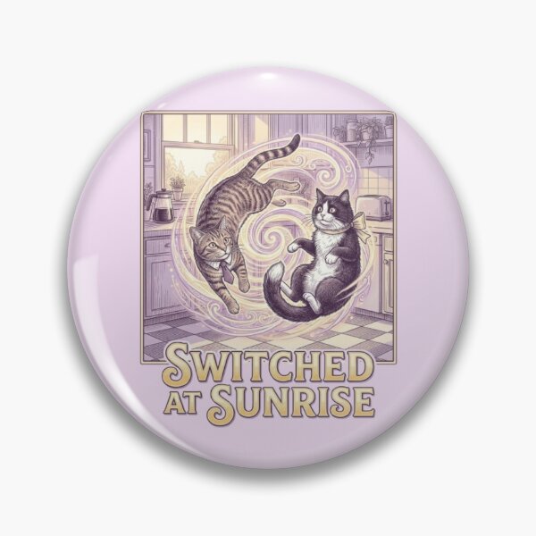 Item preview, Switched at Sunrise Funny Body Swap Cat Classic Comedy Lover Gift Idea designed and sold by FurRealStudioCo.