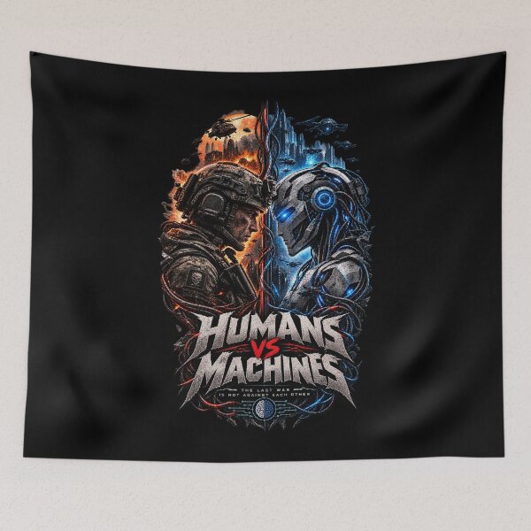Item preview, Humans VS Machines designed and sold by okiiskandarart.