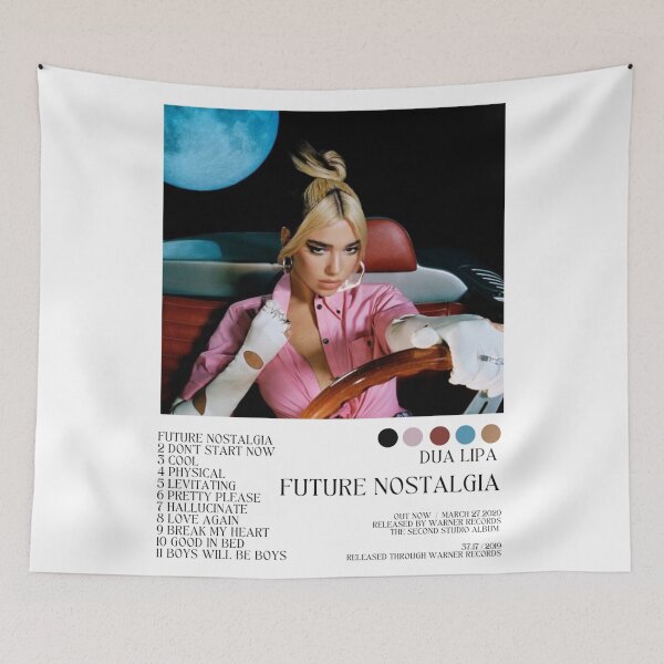 Item preview, Póster de Dua Minimalist Albums Future Nostalgia designed and sold by garbereui.
