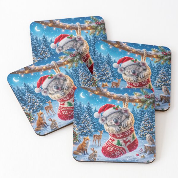 Item preview, Sleepy Christmas Koala in a Stocking Cosy Woodland Christmas??? designed and sold by acceleratorhams.