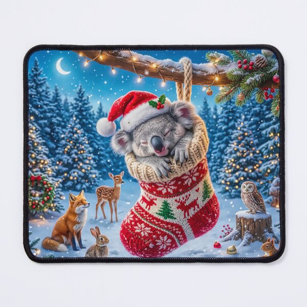 Item preview, Sleepy Christmas Koala in a Stocking Cosy Woodland Christmas??? designed and sold by acceleratorhams.