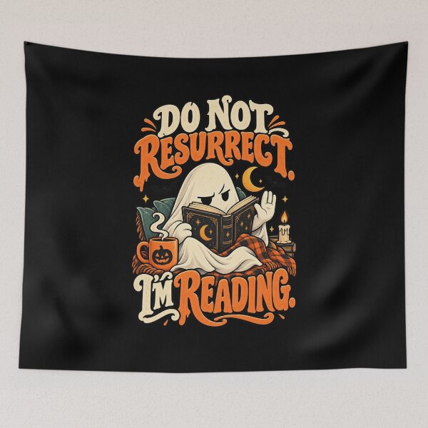 Artikelvorschau, Do Not Resurrect I’m Reading Bookish Ghost Humor entworfen und verkauft von MOTIFOLK.