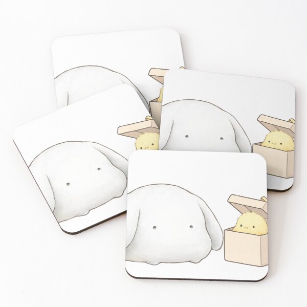 Artikelvorschau, Niedliches Küken in Geschenkbox, Überraschungshase, Kawaii-Aufkleber entworfen und verkauft von xiaoxiaochibi.