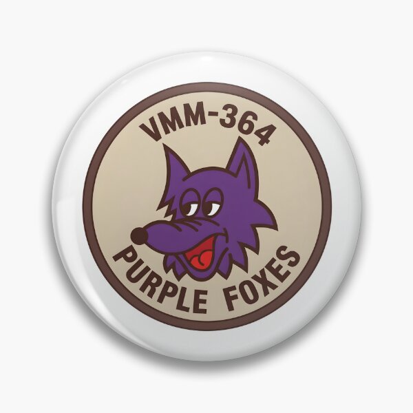 Artikelvorschau, USMC VMM-364 „Purple Foxes“ Geschwaderabzeichen entworfen und verkauft von CharlieDesings.