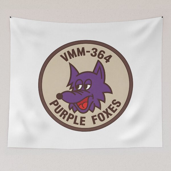 Artikelvorschau, USMC VMM-364 „Purple Foxes“ Geschwaderabzeichen entworfen und verkauft von CharlieDesings.