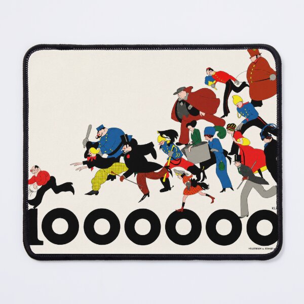 Item preview, Eine Million Crowd Julius Klinger designed and sold by artofuniverse.