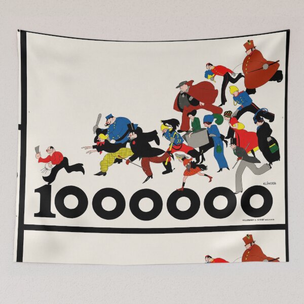 Item preview, Eine Million Crowd Julius Klinger designed and sold by artofuniverse.
