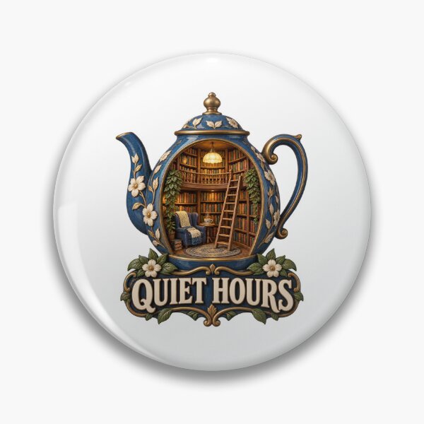 Artikelvorschau, Quiet Hours Teapot Library entworfen und verkauft von TrendTribeTP.