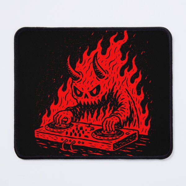 Item preview, Flaming Demon DJ Turntable designed and sold by folskullyz.