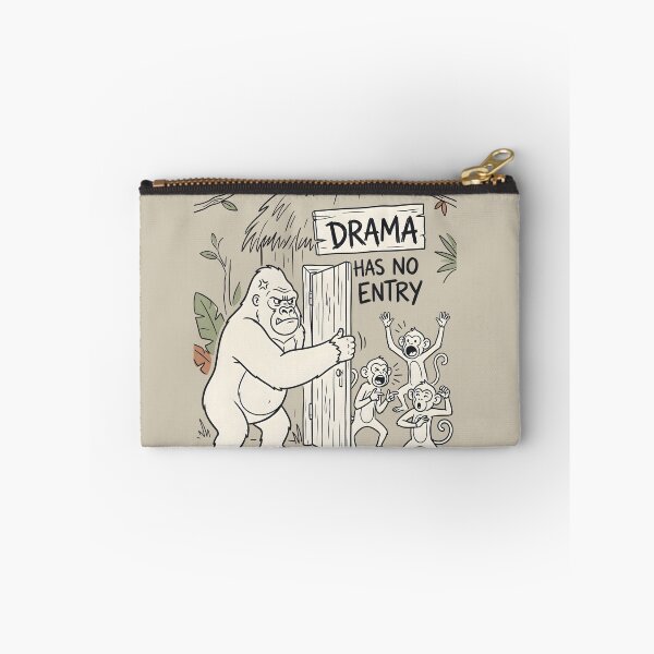 Item preview, Drama Has No Entry Funny Gorilla designed and sold by hutofdesigns.