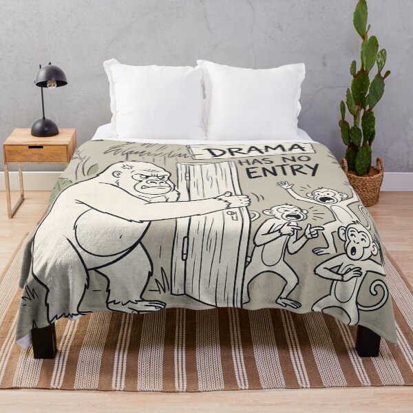 Item preview, Drama Has No Entry Funny Gorilla designed and sold by hutofdesigns.