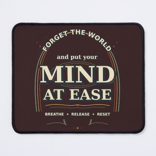 Item preview, Forget The World Mind At Ease Sticker, Retro Rainbow Calm Quote Gift designed and sold by HoMya.