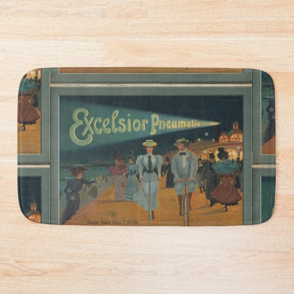 Item preview, Excelsior Pneumatic Bicycle Ad 1898 designed and sold by artofuniverse.