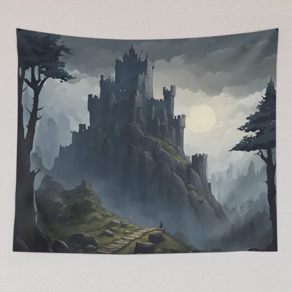 Item preview, Castillo ominoso en lo profundo de un bosque oscuro. designed and sold by Fanta-sticky.