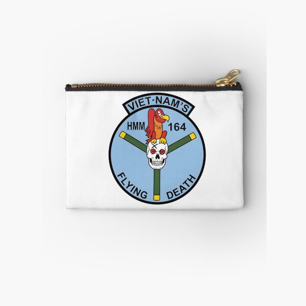 Item preview, USMC HMM-164 "Knightriders" Vietnam Era "Flying Death" Squadron Patch designed and sold by CharlieDesings.