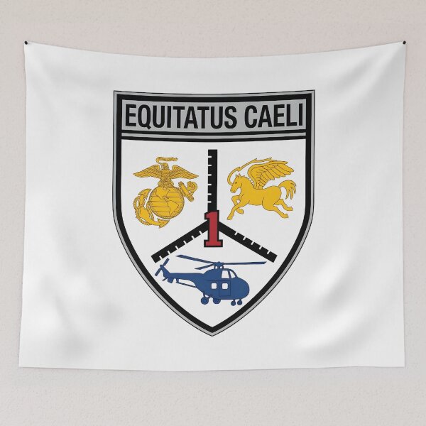 Artikelvorschau, USMC HMM-161 „First Grim Reapers“ / „Greyhawks“ Equitatus Caeli Squadron Patch entworfen und verkauft von CharlieDesings.