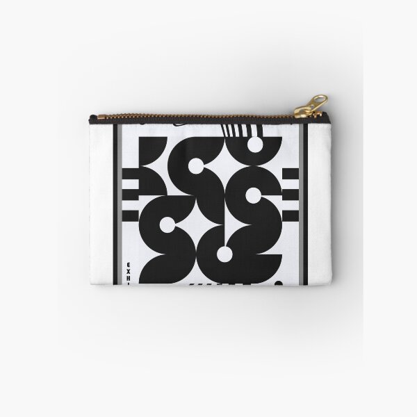 Item preview, black and white vintage wavvy bauhaus posterart designed and sold by Print_This_Out.
