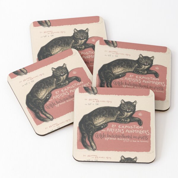Item preview, Steinlen Cat Cercle International 1909 designed and sold by artofuniverse.