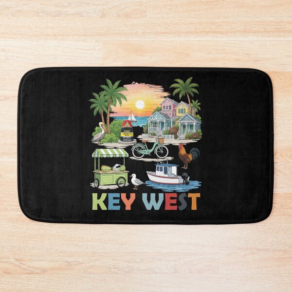 Aperçu de l'œuvre Souvenirs de plage de Key West, Floride, pour femmes créée et vendue par DSWShirts.