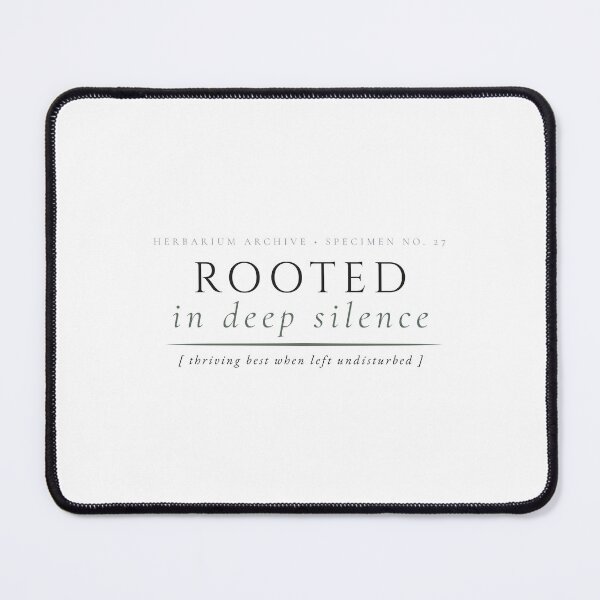 Item preview, Rooted In Silence Vintage Botanical Herbarium Typography designed and sold by wildsilencee.