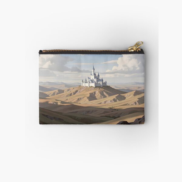 Item preview, White Castle on Hill at the Centre of Brown Landscape designed and sold by Fanta-sticky.