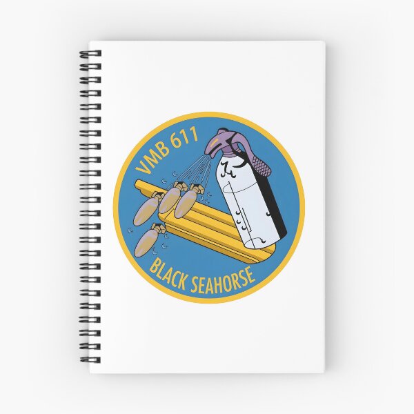 Item preview, USMC VMB-611 "Black Seahorse" WWII Squadron Patch designed and sold by CharlieDesings.