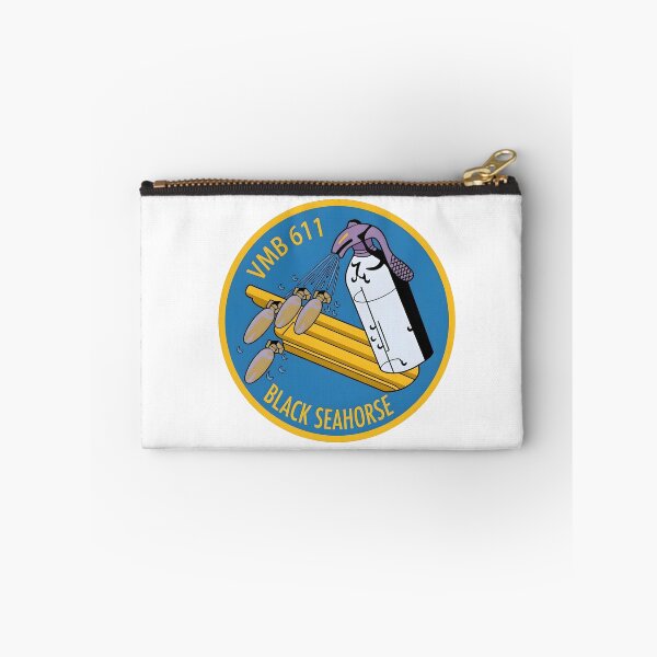 Item preview, USMC VMB-611 "Black Seahorse" WWII Squadron Patch designed and sold by CharlieDesings.