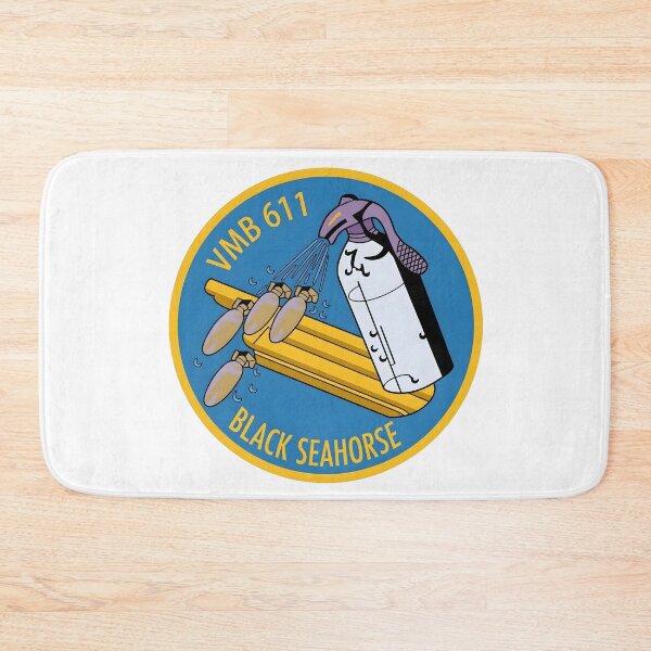 Item preview, USMC VMB-611 "Black Seahorse" WWII Squadron Patch designed and sold by CharlieDesings.