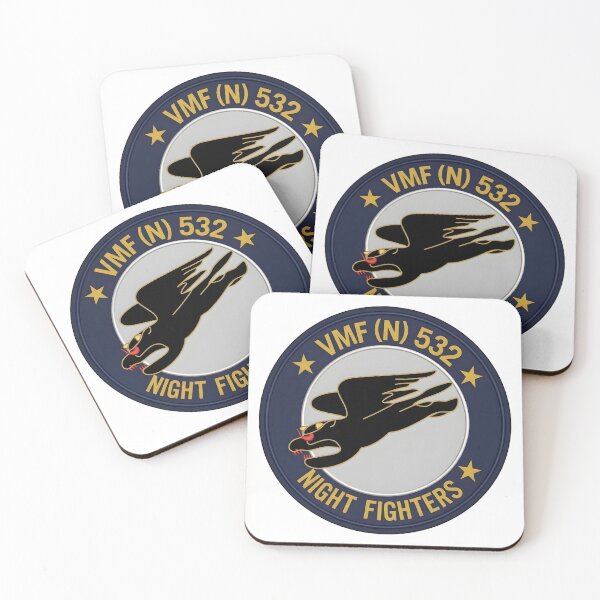 Item preview, USMC VMF(N)-532 "Night Fighters" WWII Squadron Patch designed and sold by CharlieDesings.