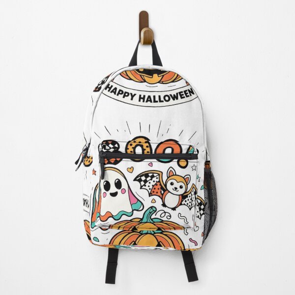 Item preview, Kawaii Ghost Bat Pumpkin Happy Halloween Boo,brafdesign designed and sold by Brafdesign.