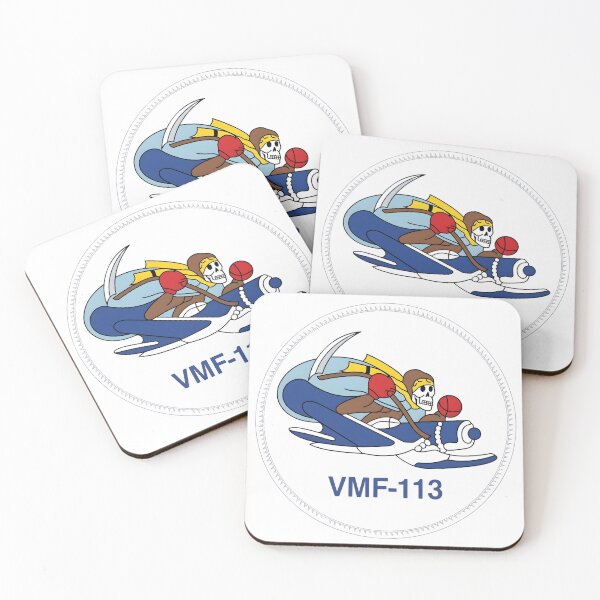 Item preview, USMC VMF-113 "Whistling Death" WWII Squadron Patch designed and sold by CharlieDesings.